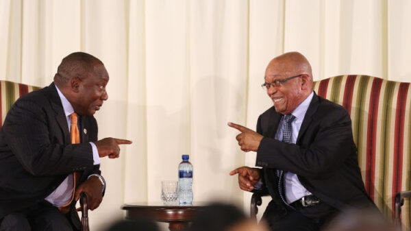 President Cyril Ramaphosa and former President Jacob Zuma