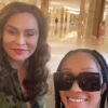 Thando Thabethe having a good time with Beyonce’s mom Tina Lawson