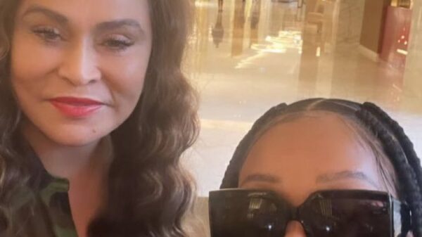 Thando Thabethe having a good time with Beyonce’s mom Tina Lawson