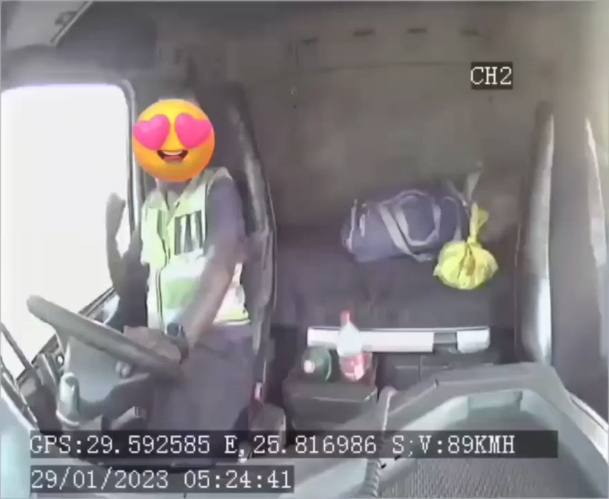 Truck driver crashes while pleasuring himself