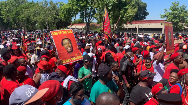 EFF protest