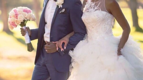 On their wedding day, the bride enters to find the groom breastfeeding