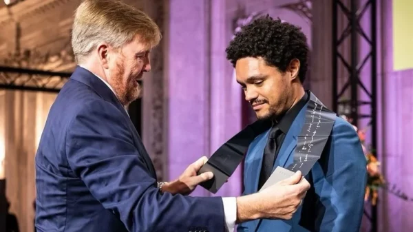 Trevor Noah scooped the distinguished Erasmus Prize in the Netherlands.